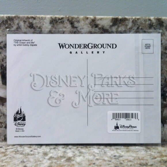 Disney Parks WonderGround Postcard Moana The Ocean and Me 5x7 in Gabby Zapata - Picture 2 of 4